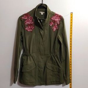 Francesca’s Military Style Olive Green Jacket